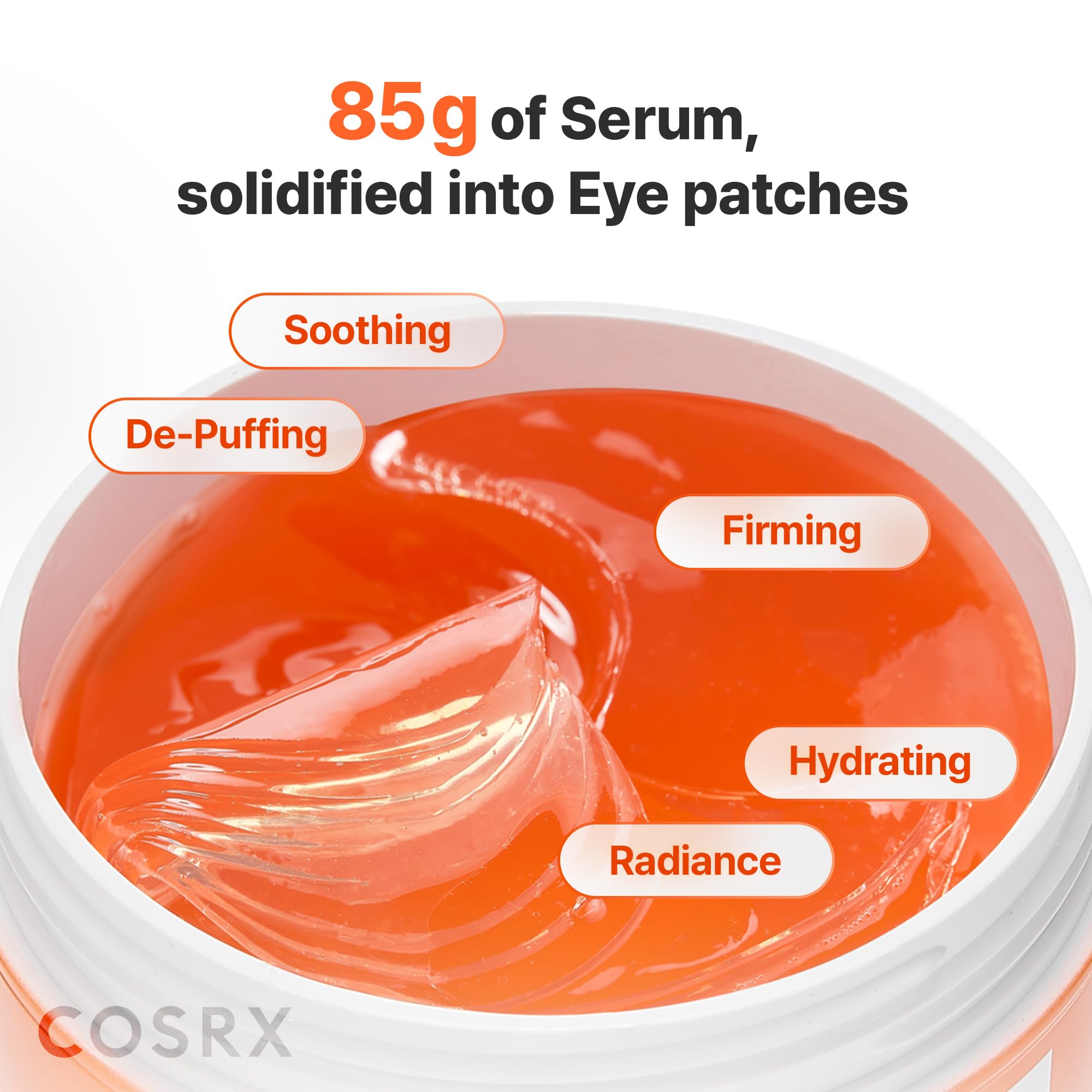 COSRX Advanced Snail Mucin Hydrogel Eye Patch for Fine Lines & Dry Under Eyes, Gel Serum Mask, Hydrating Under Eye Patches (60), Snail Eye Patches, Korean Skin Care
