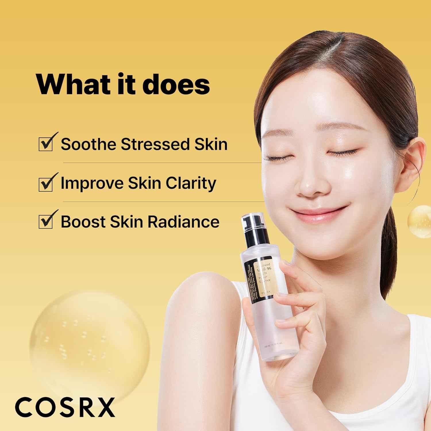 Snail Mucin Repair Essence Serum For Hydrated Skin 100ml