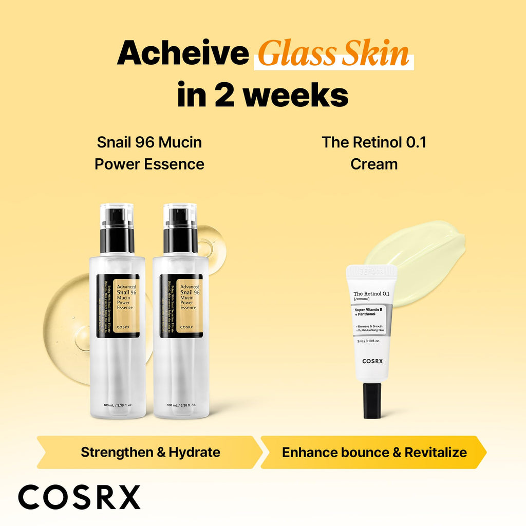 COSRX Snail Mucin 96% Repairing Serum, Hydrating Serum for Face with Snail Secretion Filtrate for Dull Skin & Fine Lines, 100ml, Korean Skin Care
