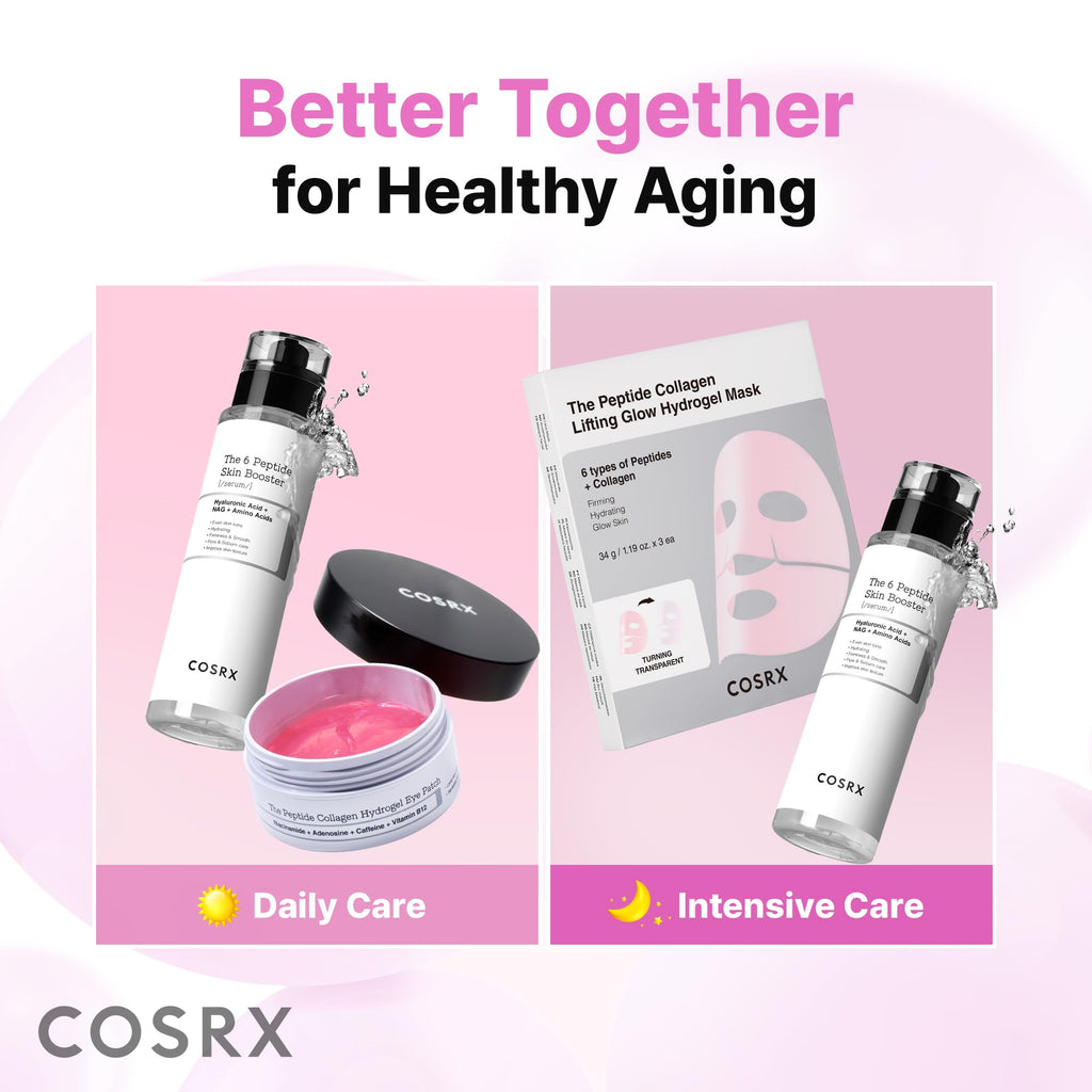 COSRX Advanced Snail Mucin Hydrogel Eye Patch for Fine Lines & Dry Under Eyes, Gel Serum Mask, Hydrating Under Eye Patches (60), Snail Eye Patches, Korean Skin Care