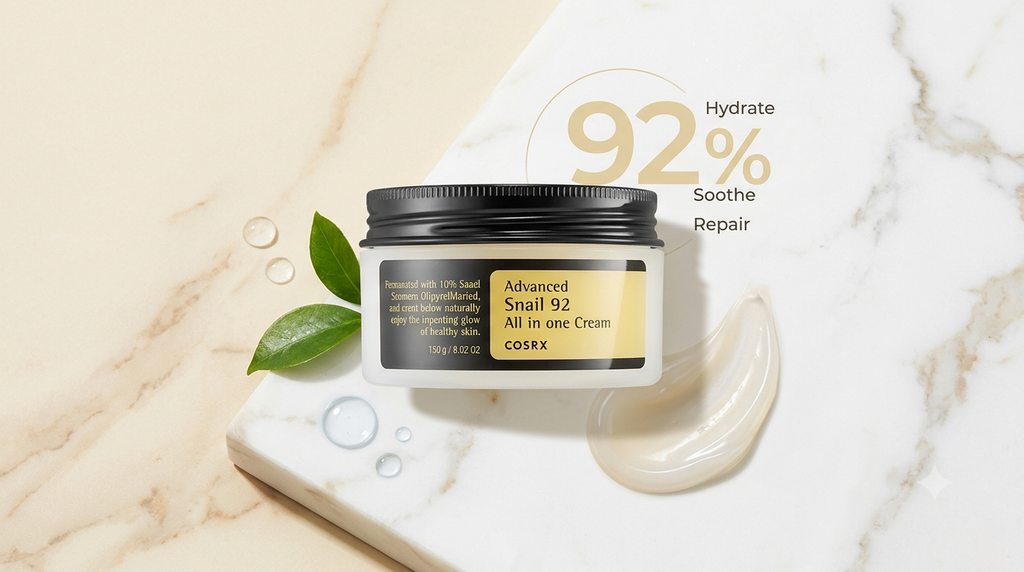 COSRX Snail All in One Cream - 92 – Hydrate, Soothe & Repair